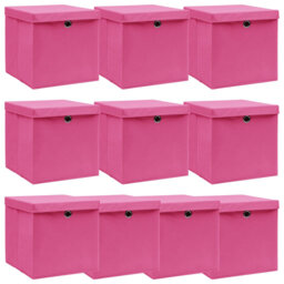 Storage Boxes with Lids Fabric