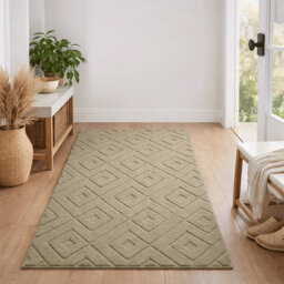 Luxury High Low Square Area Rug for Hallway Bedroom Children Room