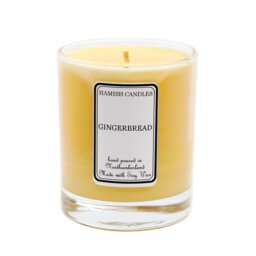 Gingerbread Scented Jar Candle with Glass Holder