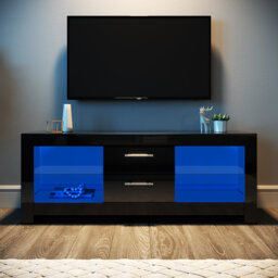 "Bissett 130L x 40W x 50H cm High Gloss TV Stand / TV Cabinet (TVS Series) for up to 50"" TVs"