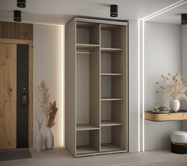 Elegant Dakota VII Sliding Door Wardrobe - Space-Saving Storage with Mirrored Door