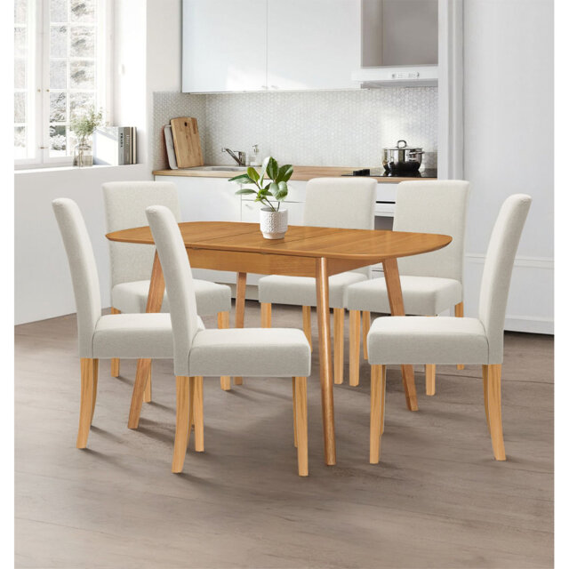 Balani 6 - Person Butterfly Leaf Dining Set