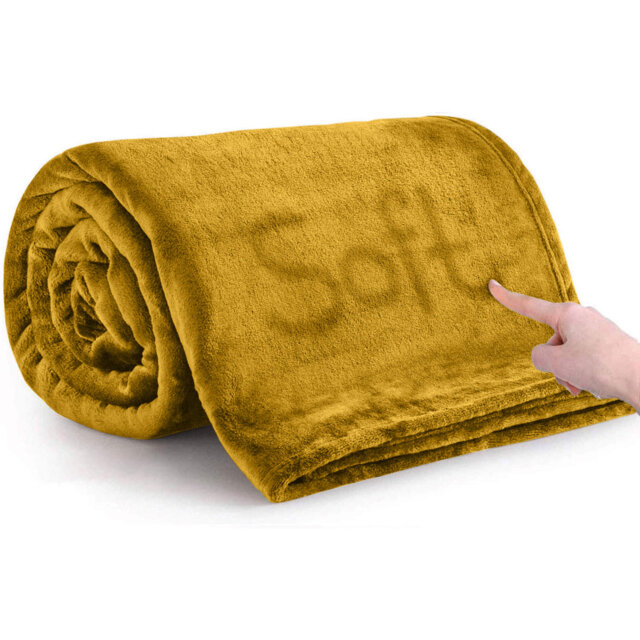 Zygi Reversible Mink Faux Plush Fur Fleece Throw/ Blanket