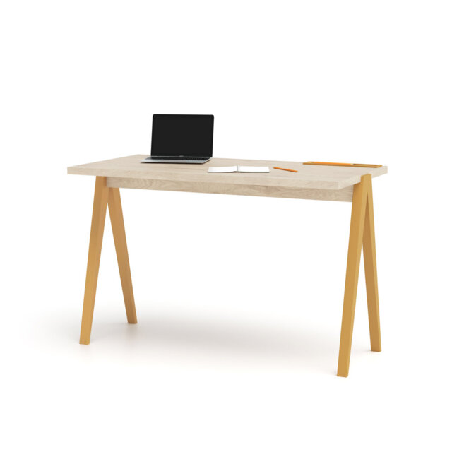 Dikili Solid Wood Base Writing Desk