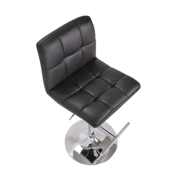 Batson Swivel Upholstered Adjustable Height Counter Stool with Metal Frame