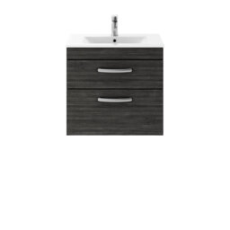 Athena 605mm Single Bathroom Vanity with Integrated Ceramic Basin