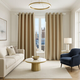 Luxury Velvet Blackout Curtains Pair Thermal Insulated - Light Blocking Window Drapes with Eyelet Ring Top for Living Room Bedroom Home Décor