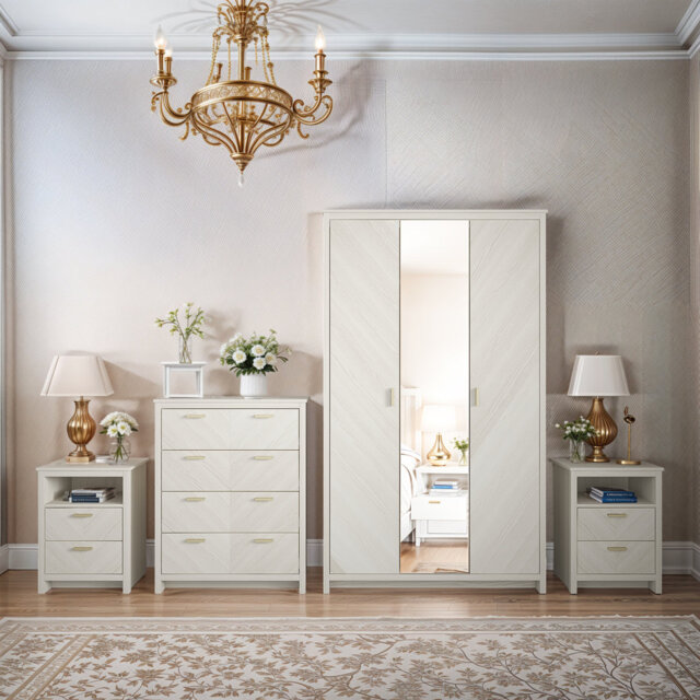 Bonny 4 Piece Compact Bedroom Storage Set