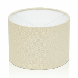 Cotton Drum Lamp Shade ( Screw On ) in Grey