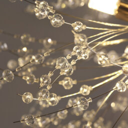 Geetika Firework Crystal Sputnik Chandelier Dimmable Pendant for Dinning Room