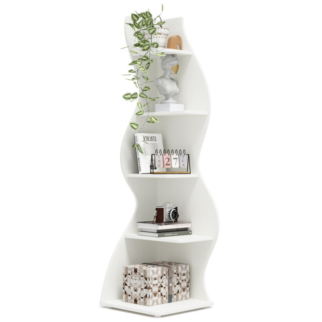 179cm H x 48cm W Corner Bookcase