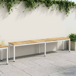 Garden Bench Solid Acacia Wood Outdoor Seating Patio Furniture Backyard