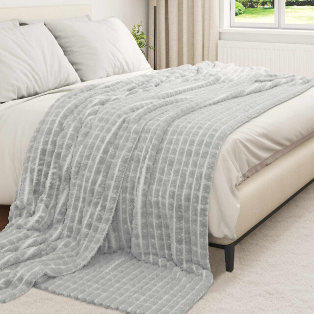 Vidaxl Throw Blanket Dark Grey 270 X 240 Cm Fleece