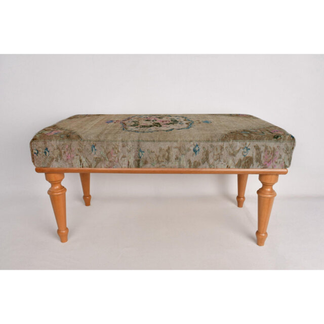 Cotton Upholstered Bench