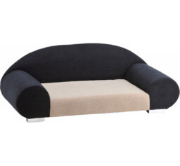 Melany Dog Sofa in Black/ White