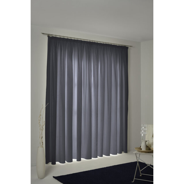 Uni Collection 100% Cotton Room Darkening Curtain Single Panel