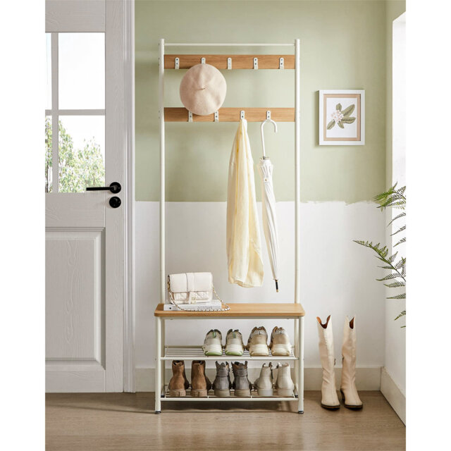 Aaditiya Hall Tree 70cm Wide with Bench and Shoe Storage