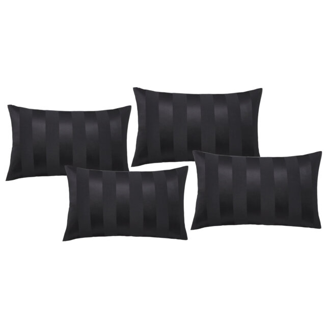 So Soft Satin Stripe Standard Pillowcase Pack of 4