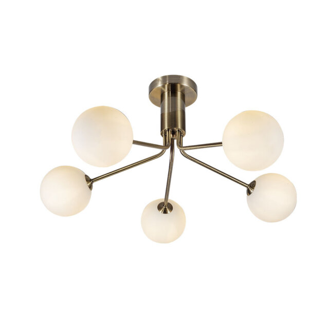 Aure Glass Semi Flush Mount