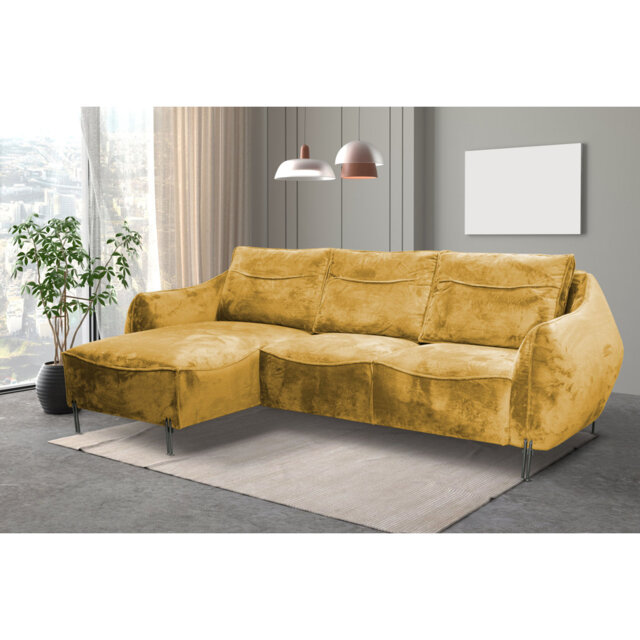 Adly 3 Seater Fabric Sofa & Chaise