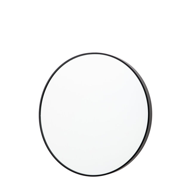 Lottie Round Metal Framed Wall Mounted Accent Mirror