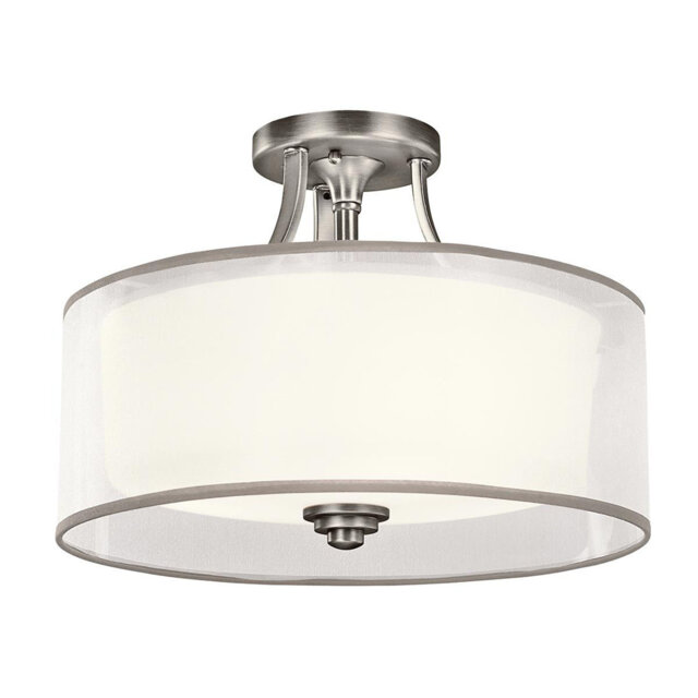 Deutsch 3-Light 57cm Semi Flush Mount