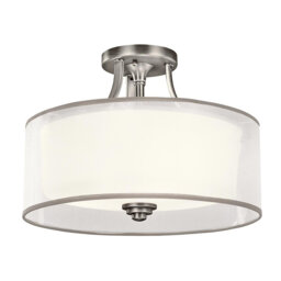 Deutsch 3-Light 57cm Semi Flush Mount