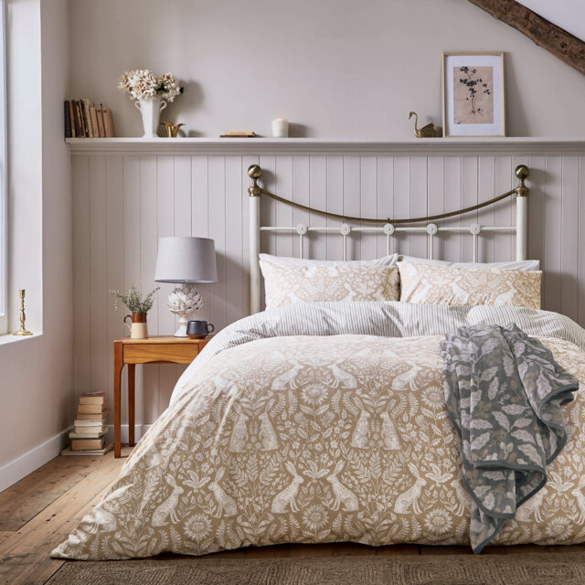Hares Cotton Duvet Cover Set