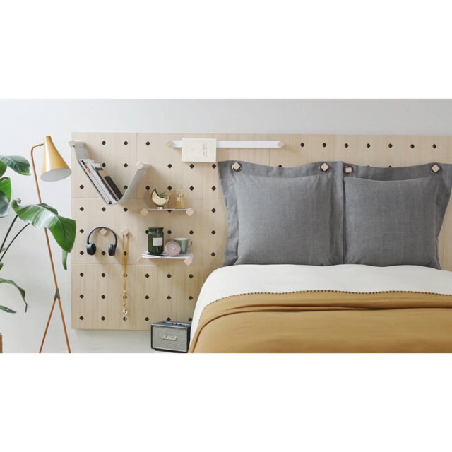 Burnestown Modular Pegboard Headboard for European Super King Size (160x200cm) Bed