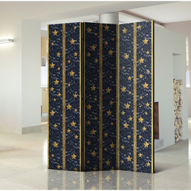 172cm H Solid Wood Folding Room Divider