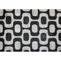Jimeny Geometric Vinyl Machine Printed Indoor / Outdoor Area Rug