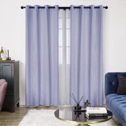 Senath Dotted Line Foil Printed Room Darkening Thermal Curtains