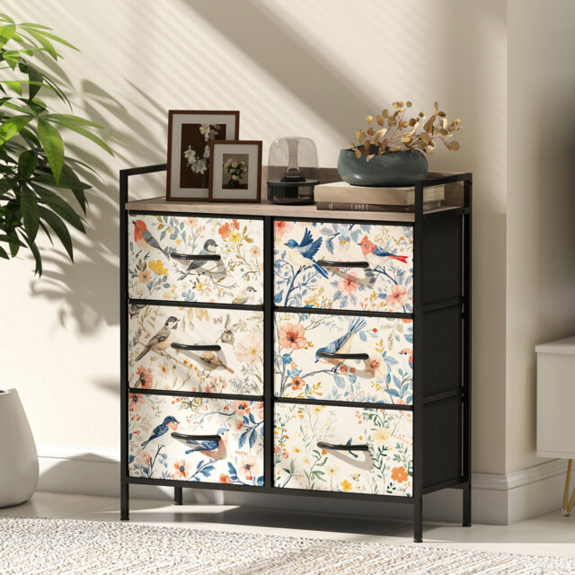 Steel 79cm W 6 - Drawer Chest of Drawers