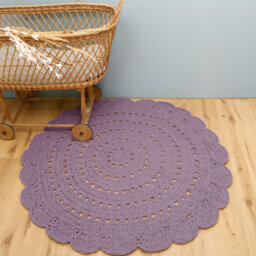 Clarine Alma Hand Braided Cotton Purple Rug