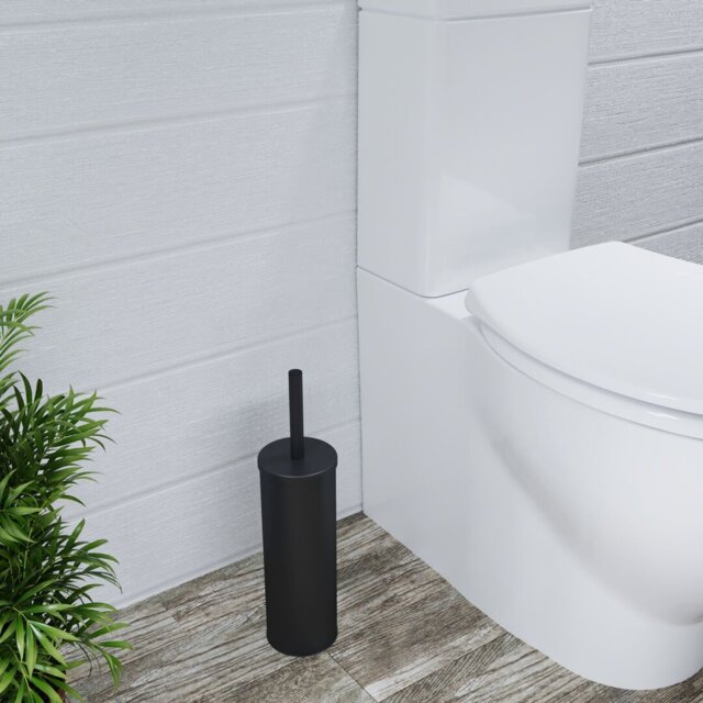 Free-Standing Toilet Brush and Holder