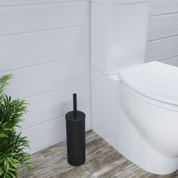 Free-Standing Toilet Brush and Holder