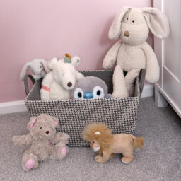 JVL Fabric Decorative Basket