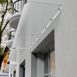 Dakota Fields Plastic Cover Retractable Freestanding Awning