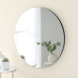 Ivoryanna Wood Flat Wall Mirror