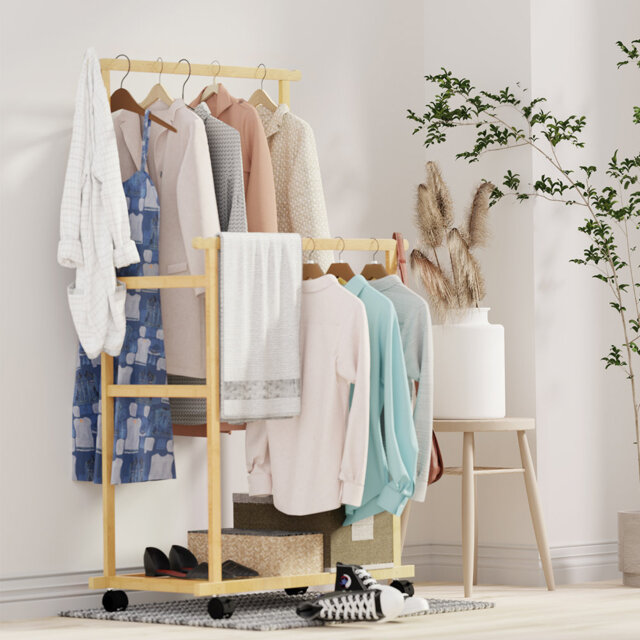 Kissel 80Cm Rolling Clothes Rack by Wayfair