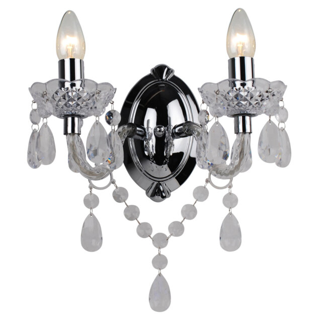 Xan Plastic Candle Wall Light