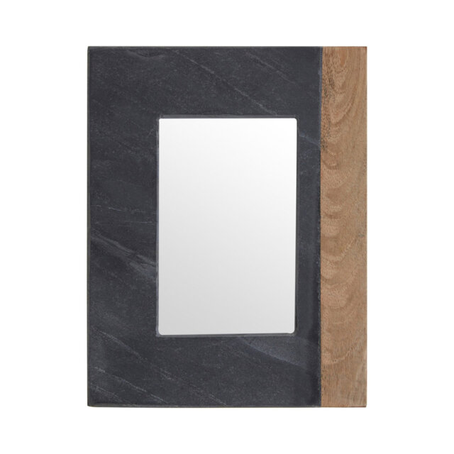 Kata Small Slate and Mango Wood 4In X 6In Photo Frame