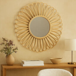 Eicher Solid Wood Flat Wall Mirror