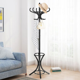 Solid Wood Freestanding Coat Rack