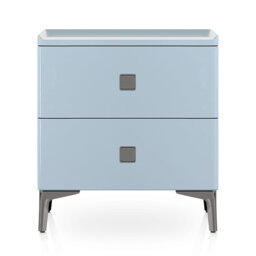 47.5cm W Metal Bedside Table