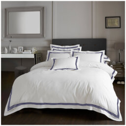 Cotton Blend Solid Colour Bedding with Pillowcases Included