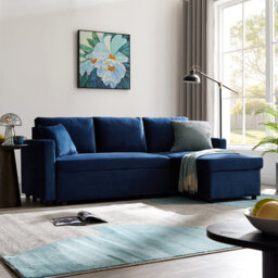 Tannum 3 Seater Velvet Sofa Bed