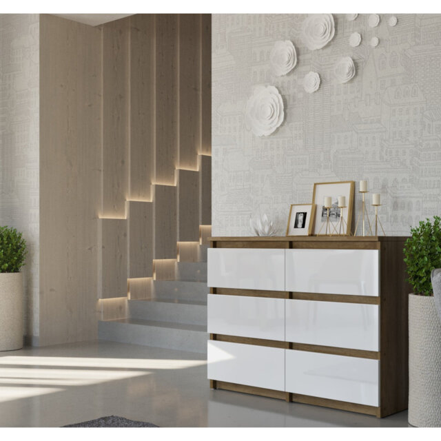 Ennen 106cm W 6 - Drawer Chest of Drawers