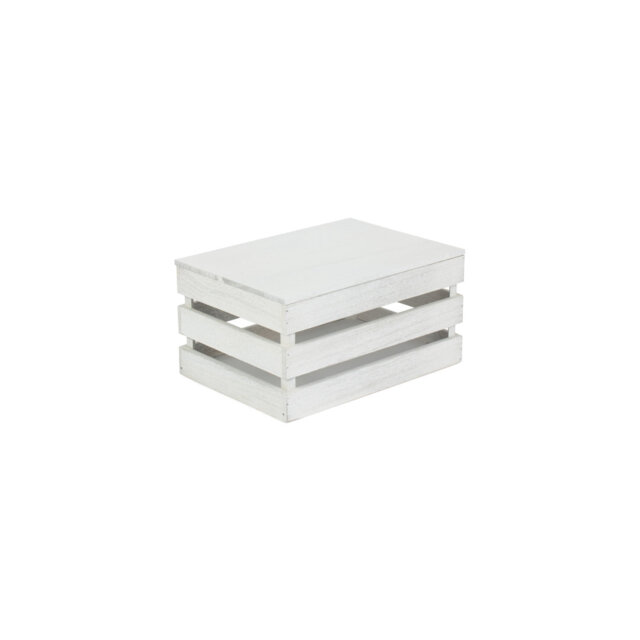 Slatted Wooden Storage Box