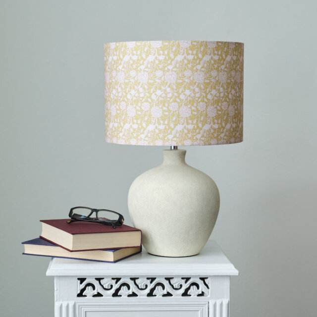 21cm H Cotton Drum Lamp Shade ( Clip On )